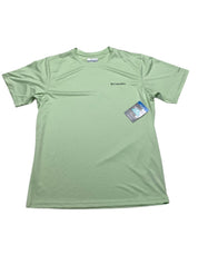 Columbia Mens Regular fit Short Sleeve T-Shirt Shirt Medium Green Solid