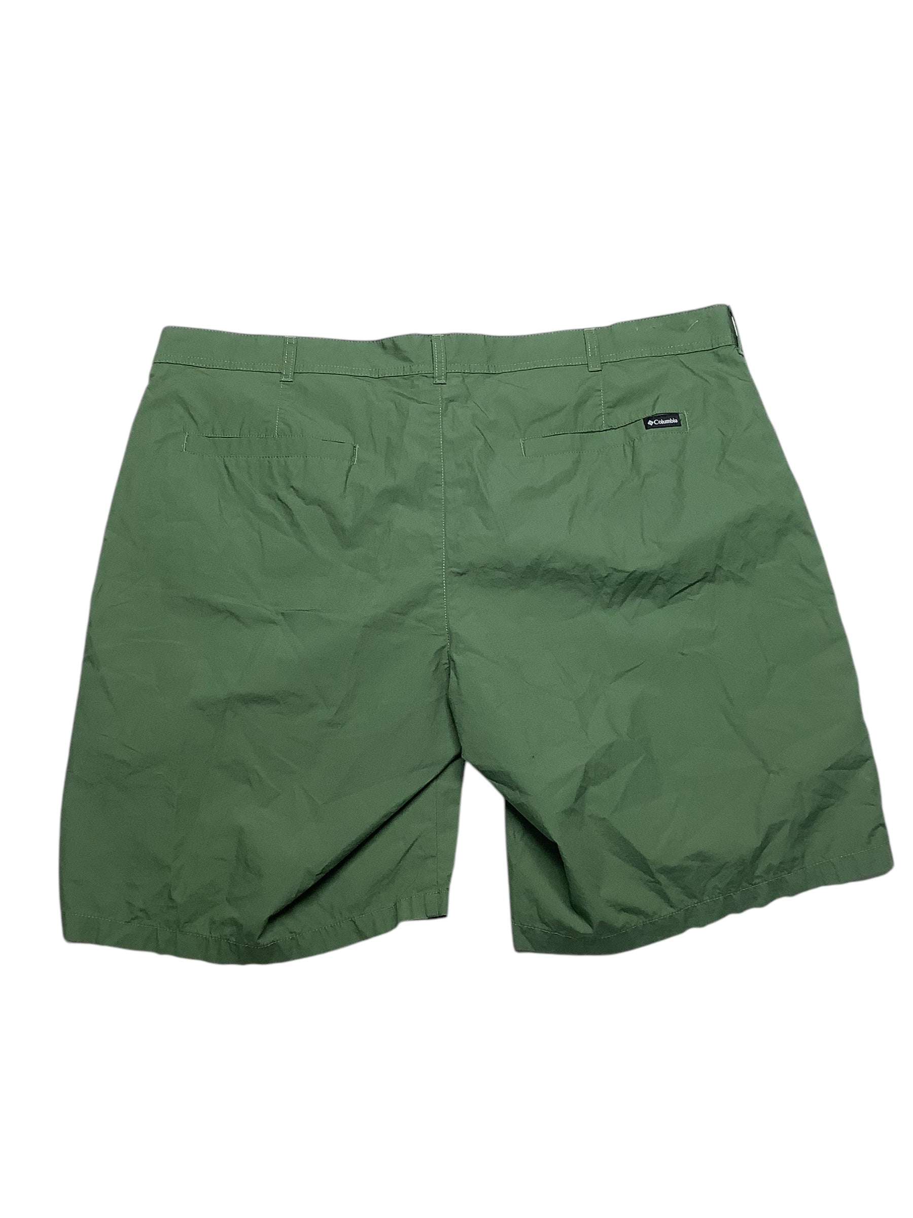 Columbia Mens Regular fit Athletic Shorts 44 Green Solid