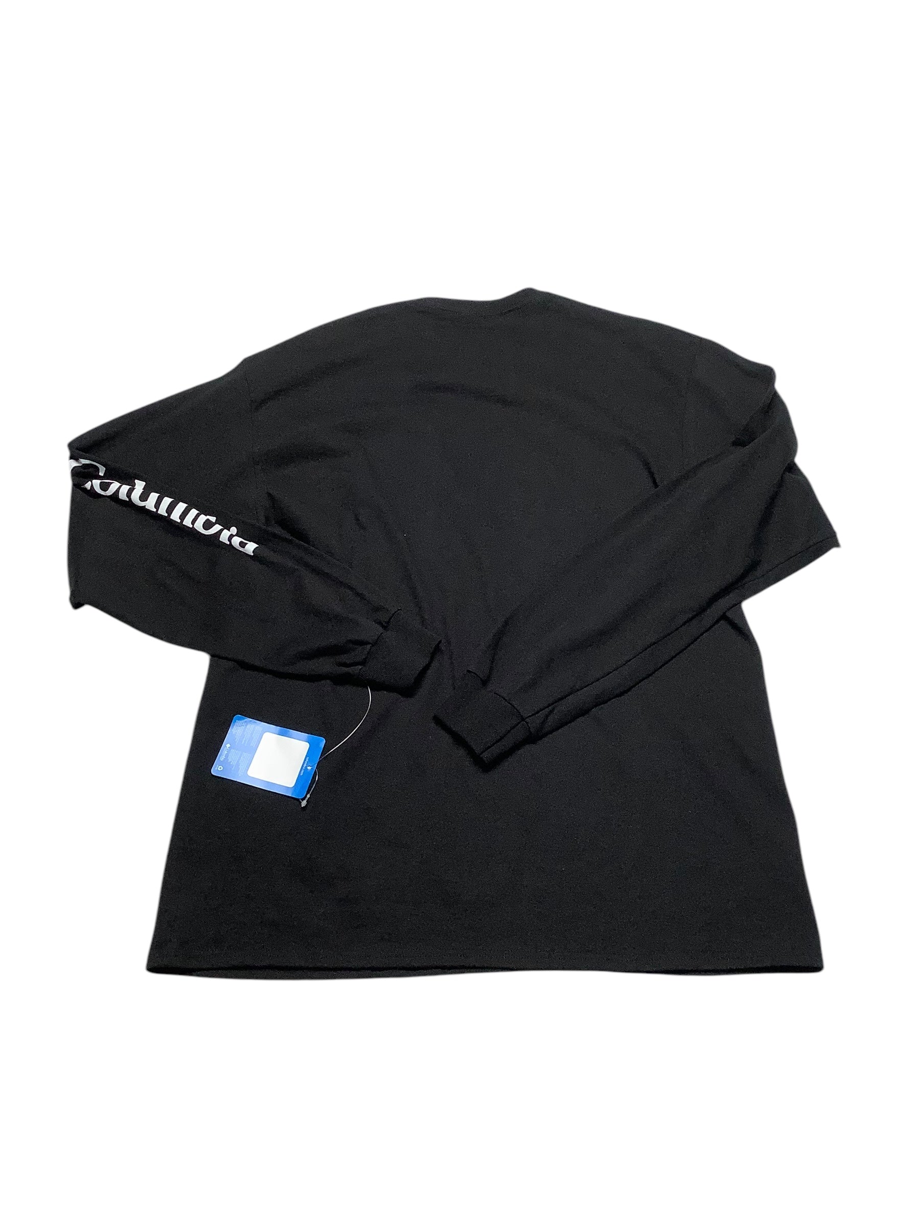 Columbia Men Regular fit Long Sleeve T-Shirt Shirt Large Black Solid