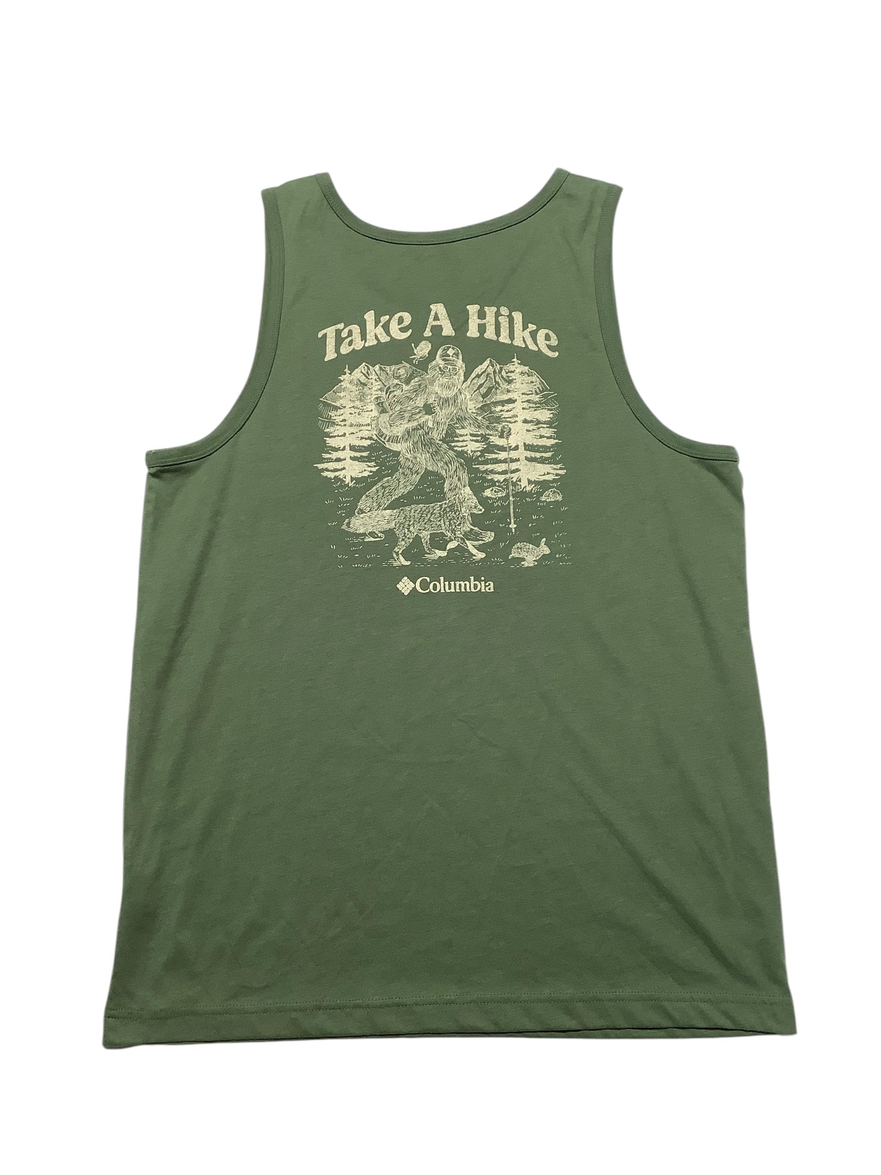 Columbia Mens Regular fit Sleeveless Tank Top Shirt Large Green