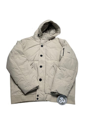 Michael Kors Menss Puffer Jacket Coat XXL Beige Solid