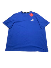 Puma Men Regular fit Short Sleeve T-Shirt Shirt XXL Blue Solid