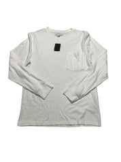 And Now This Mens  fit Long Sleeve T-Shirt Shirt Small White Solid
