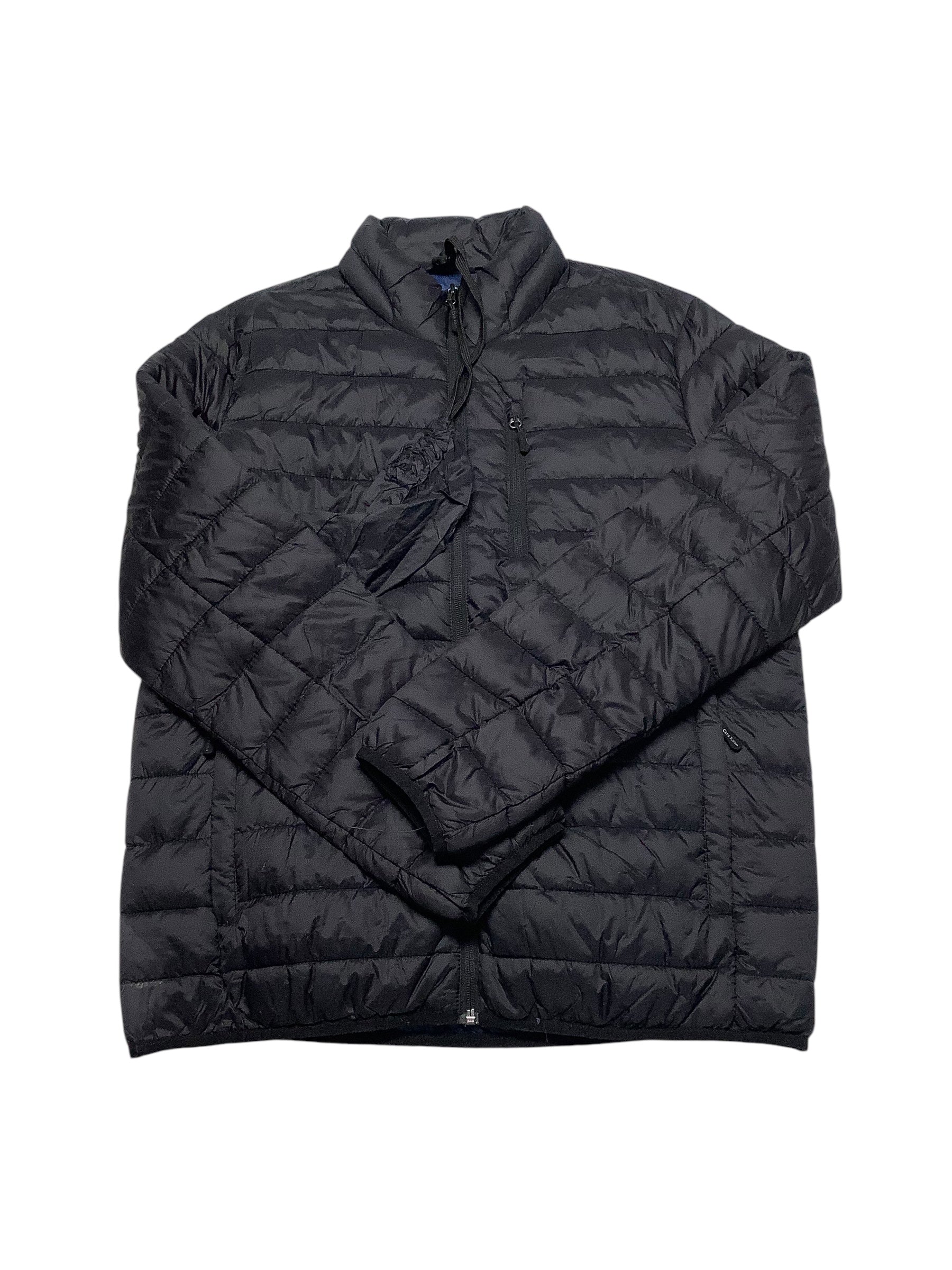 Club Room Mens Puffer Jacket Coat XL Black Solid