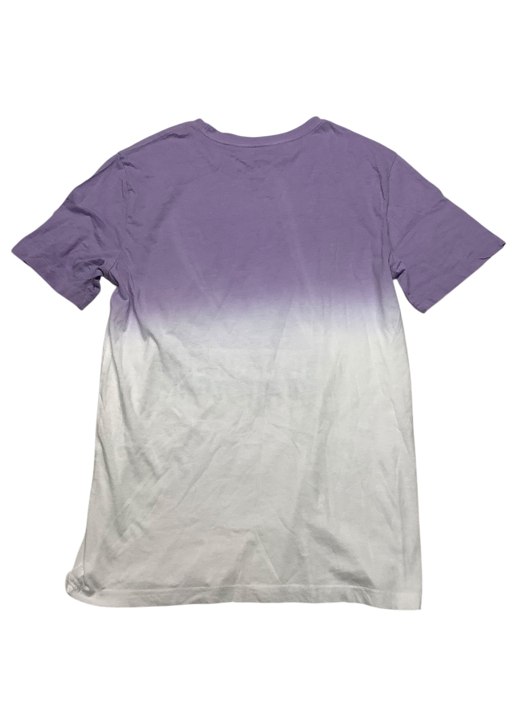 Hybrid Mens Regular fit Short Sleeve Graphic T-Shirt Shirt Medium Purple Solid