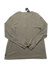 Frye Mens Regular fit Long Sleeve Henley Shirt XXL Brown Solid