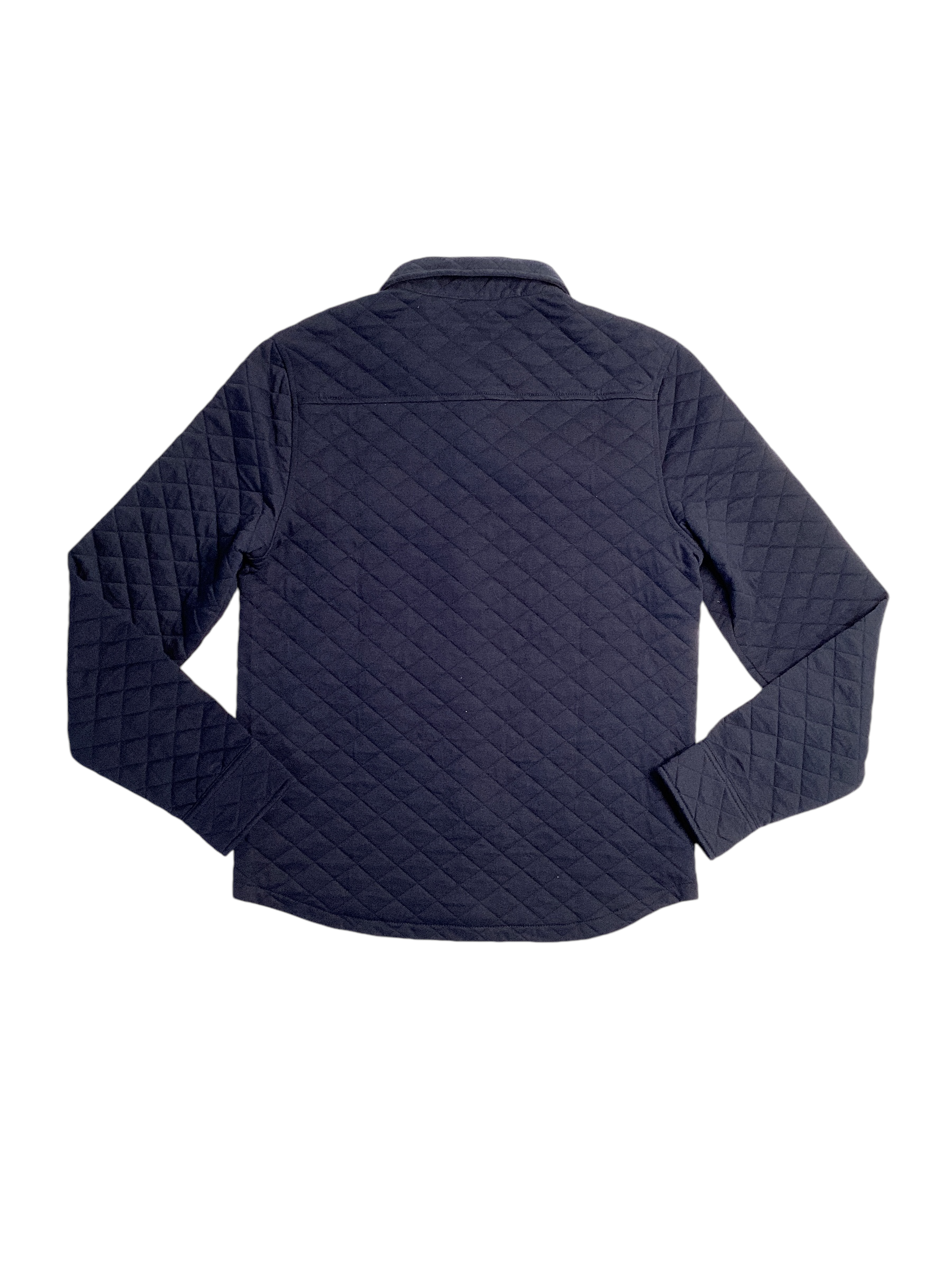 Perry Ellis Mens Diamond Quilted Button Down Shirt  Dark Sapphire Blue Small