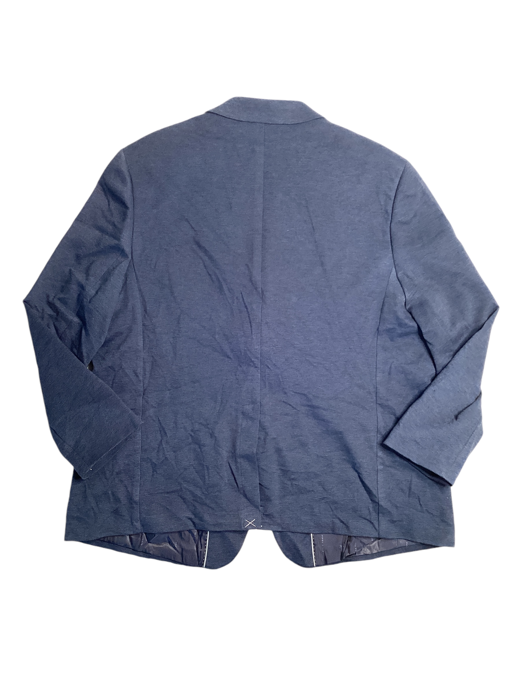 Perry Ellis Mens Textured Stretch Knit Jacket Sport Coat Dark Sapphire Blue 2XL