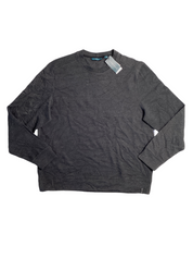 Perry Ellis Mens Long Sleeves T Shirt Charcoal Heather Grey XL