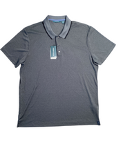 Perry Ellis Mens Short Sleeve Polo Shirt Grey XL