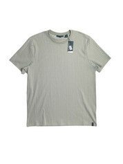Perry Ellis Mens Ribbed Crewneck Short Sleeve T Shirt Green XL