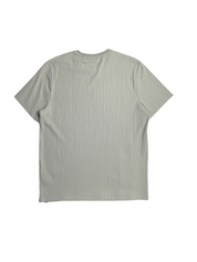 Perry Ellis Mens Ribbed Crewneck Short Sleeve T Shirt Green XL