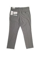 Perry Ellis Portfolio Men's Slim Fit Flat Front Pants Dark Grey 33 x 30