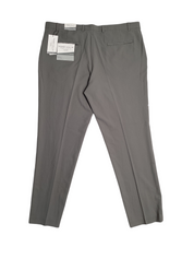 Perry Ellis Portfolio Mens Slim Fit Flat Front Golf Pants Smoke Pea Grey 36 x 29