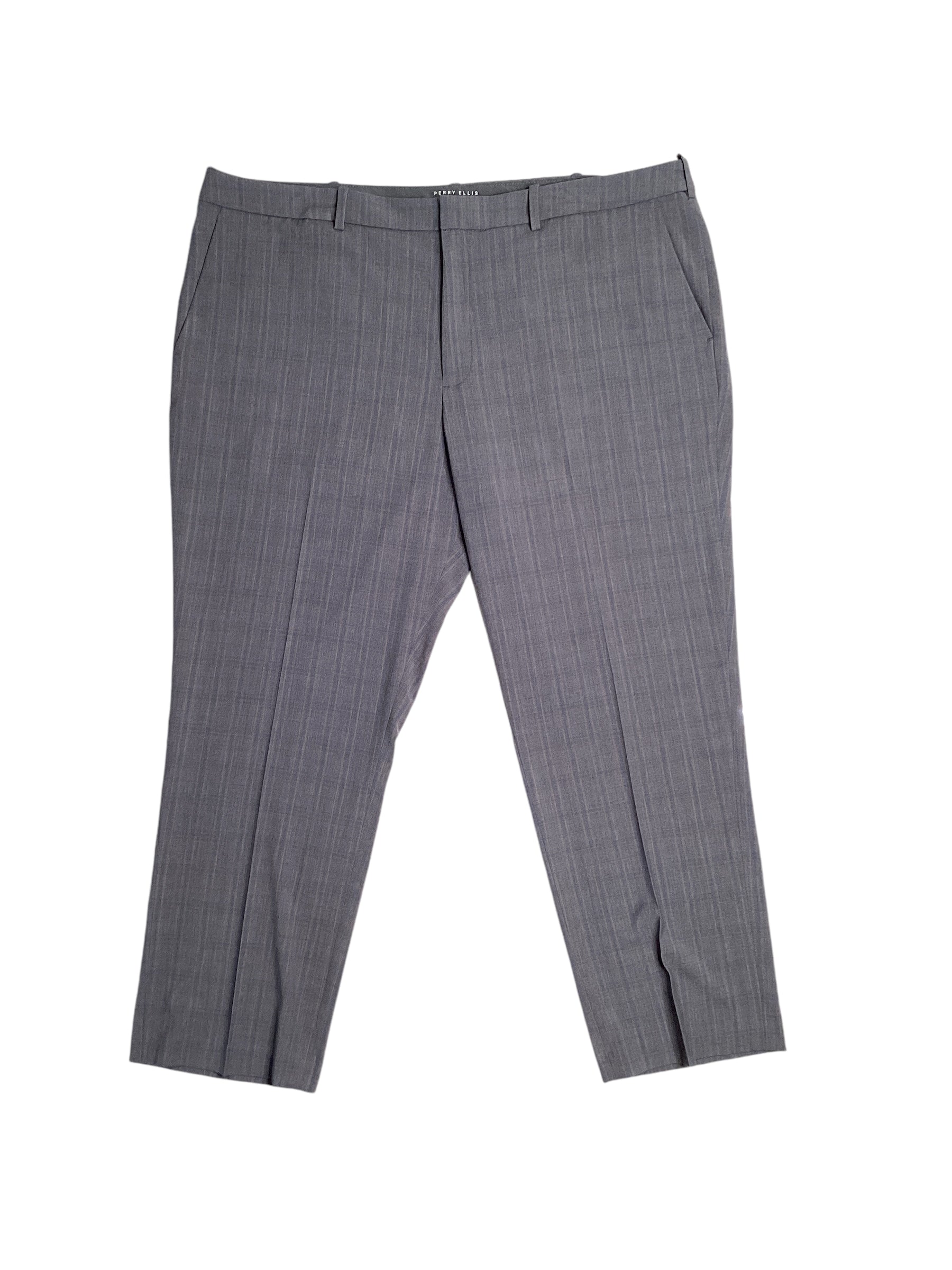 Perry Ellis Portfolio Mens Modern Fit Dress Pants Mid Grey 36 x 32
