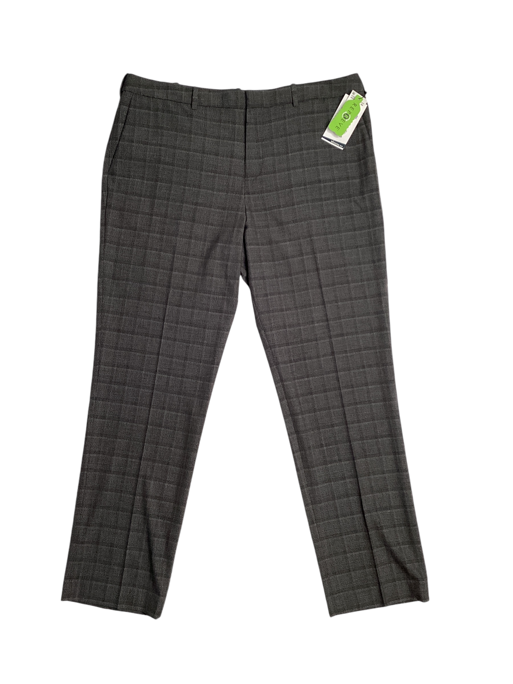 Perry Ellis Mens Modern Fit Resolution Pants Charcoal Grey 32 x 30