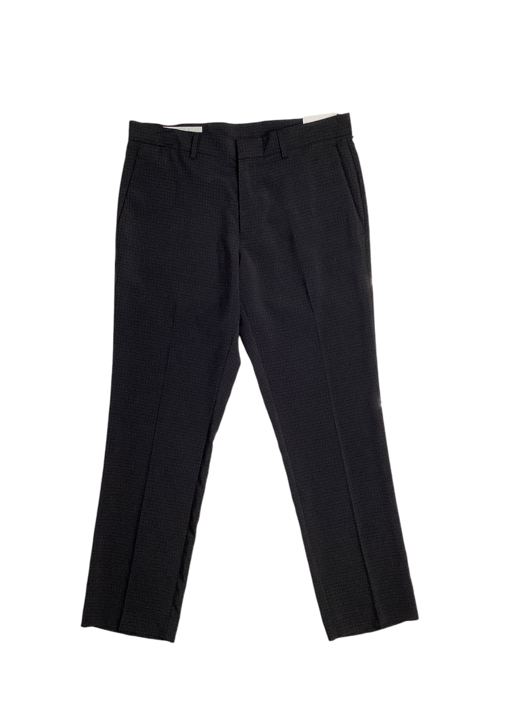 Perry Ellis Mens Slim fit Dress Pants 30 / 30 Black Check