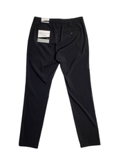 Perry Ellis Portfolio Mens Slim Fit Drawstring Dress Pants Black Large