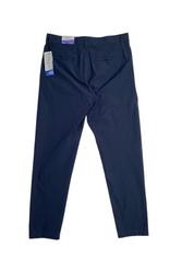 Perry Ellis Mens Slim Fit Jogger Dress Pants Dark Sapphire Blue 34 x 32