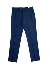 Perry Ellis Portfolio Men's Slim Fit Flat Front Golf Pants Navy Blue 33 x 32