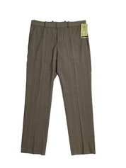 Perry Ellis Portfolio Mens Modern Fit Stretch Dress Pants Beige 36 x 32