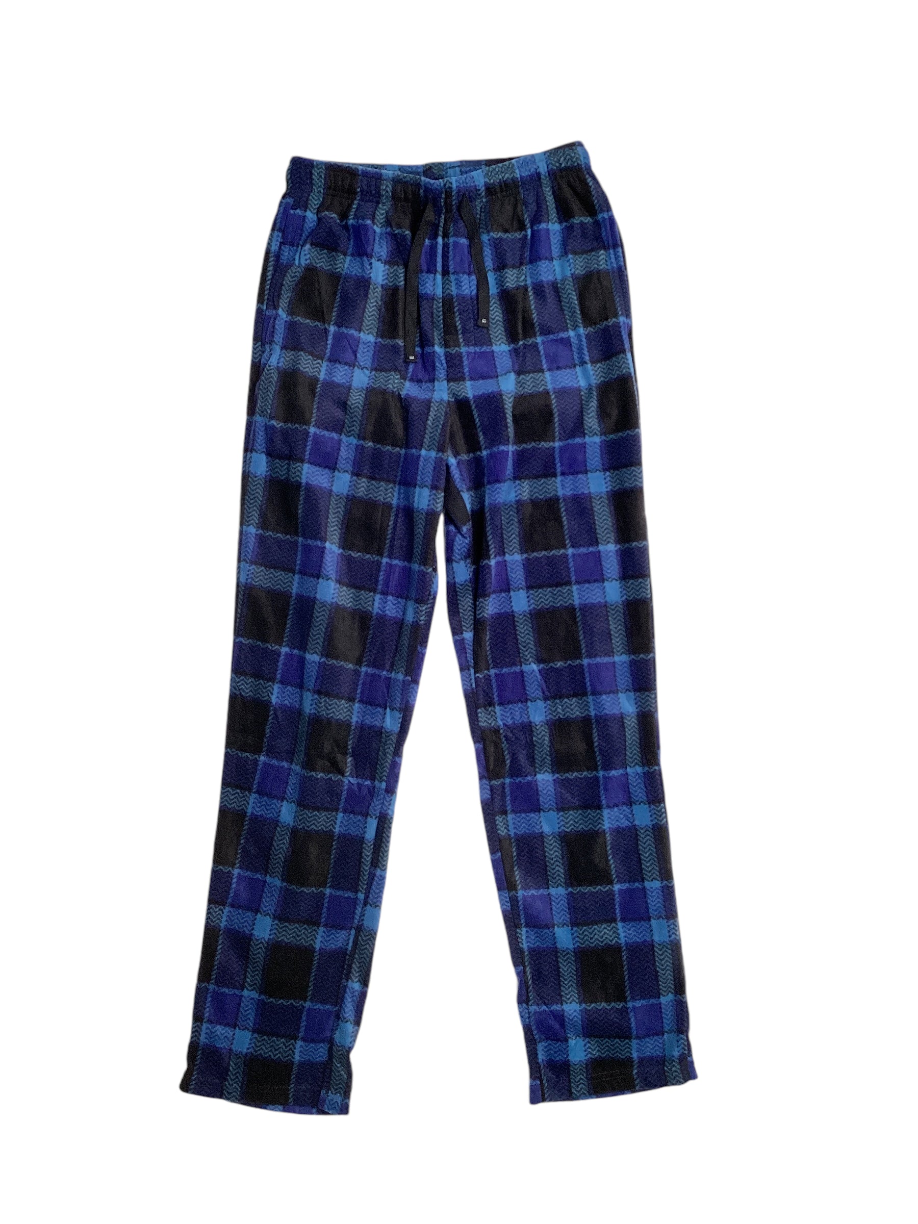 Perry Ellis Portfolio Mens Fleece Pajama Pants Blue Small