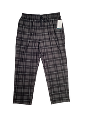 Perry Ellis Portfolio Mens Ultralux Pajama Pants Plaid Black XL