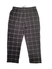 Perry Ellis Portfolio Mens Ultralux Pajama Pants Plaid Black XL