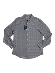 Perry Ellis Men Regular fit Long Sleeve Button-Up Shirt Medium Blue