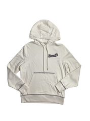 Moncler Mens Logo Pullover Hoodie Sweatshirt Small White