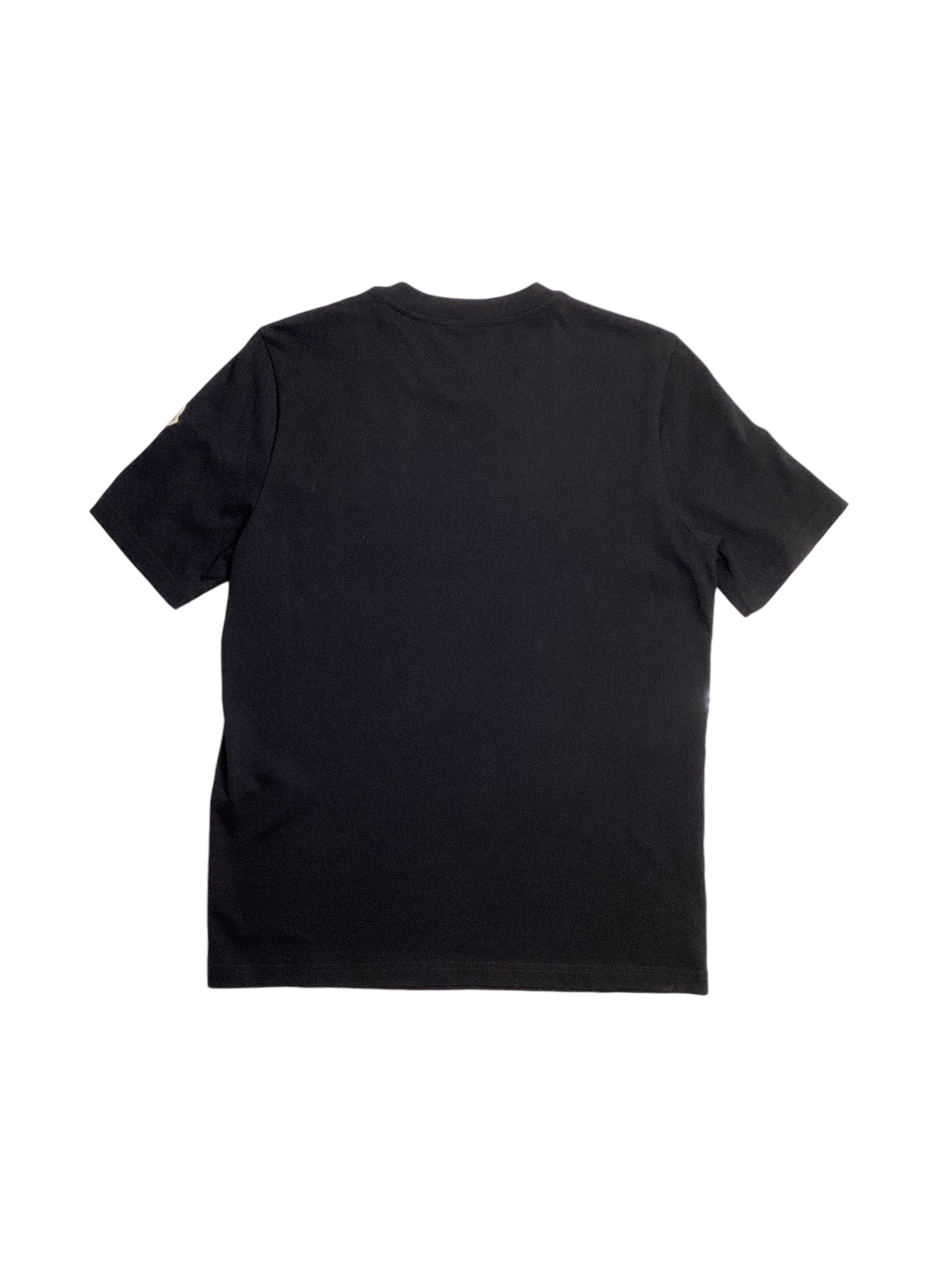 Moncler Mens Short Sleeve Embroidered Pocket Tee Shirt XS Black