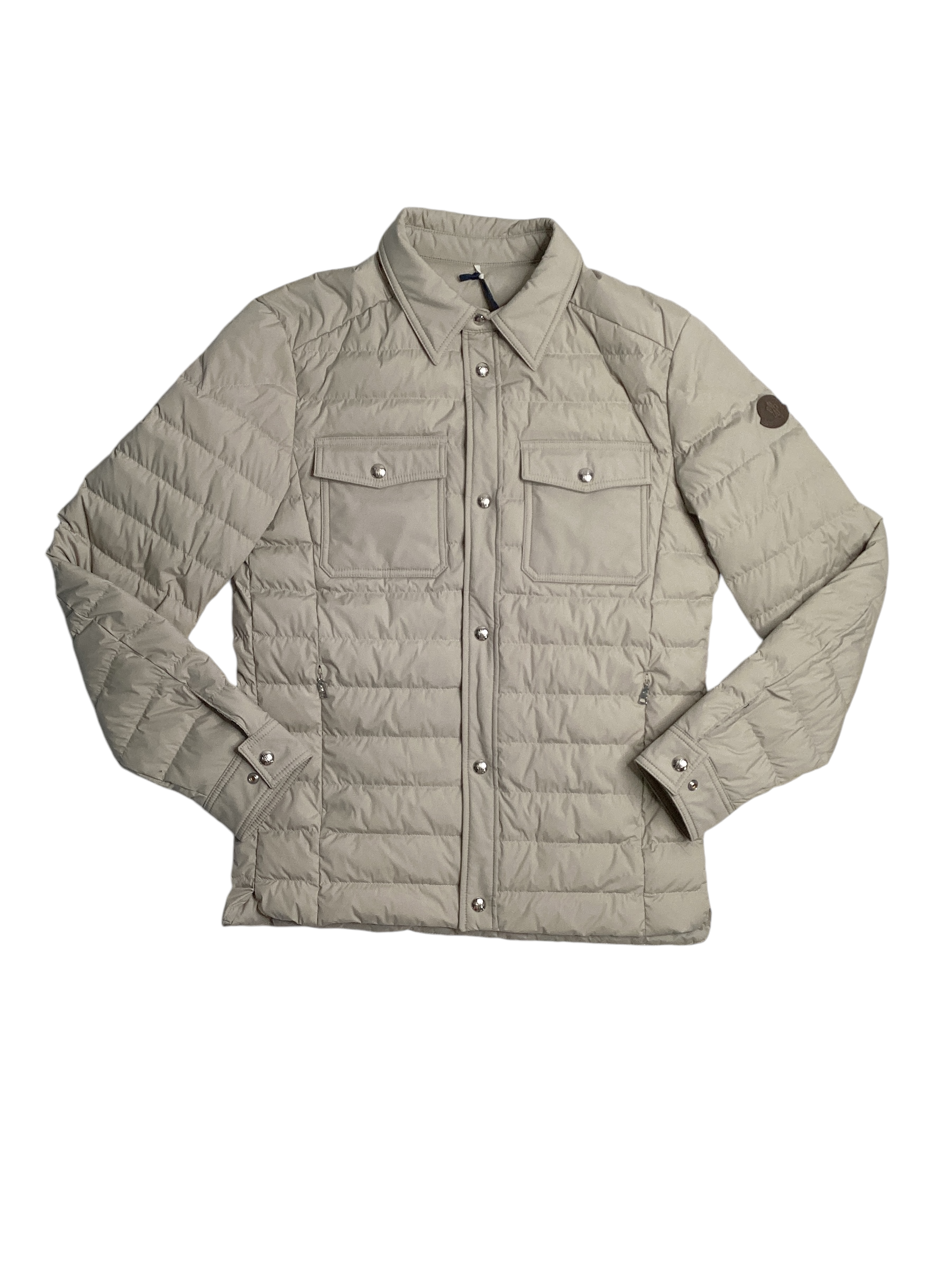 Moncler Mens Mauldre Puffer Jacket Size 1 / Small Light Beige