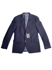 John Varvatos Star USA Men's Slim Fit Solid Wool Suit Jacket 44L Navy Blue