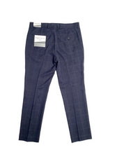 Perry Ellis Portfolio Mens Slim Fit Twill Pants Dark Navy Blue 32 x 30