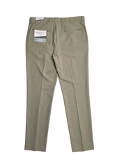 Perry Ellis Portfolio Mens Slim Fit Golf Pants Aluminum Beige 30 x 30
