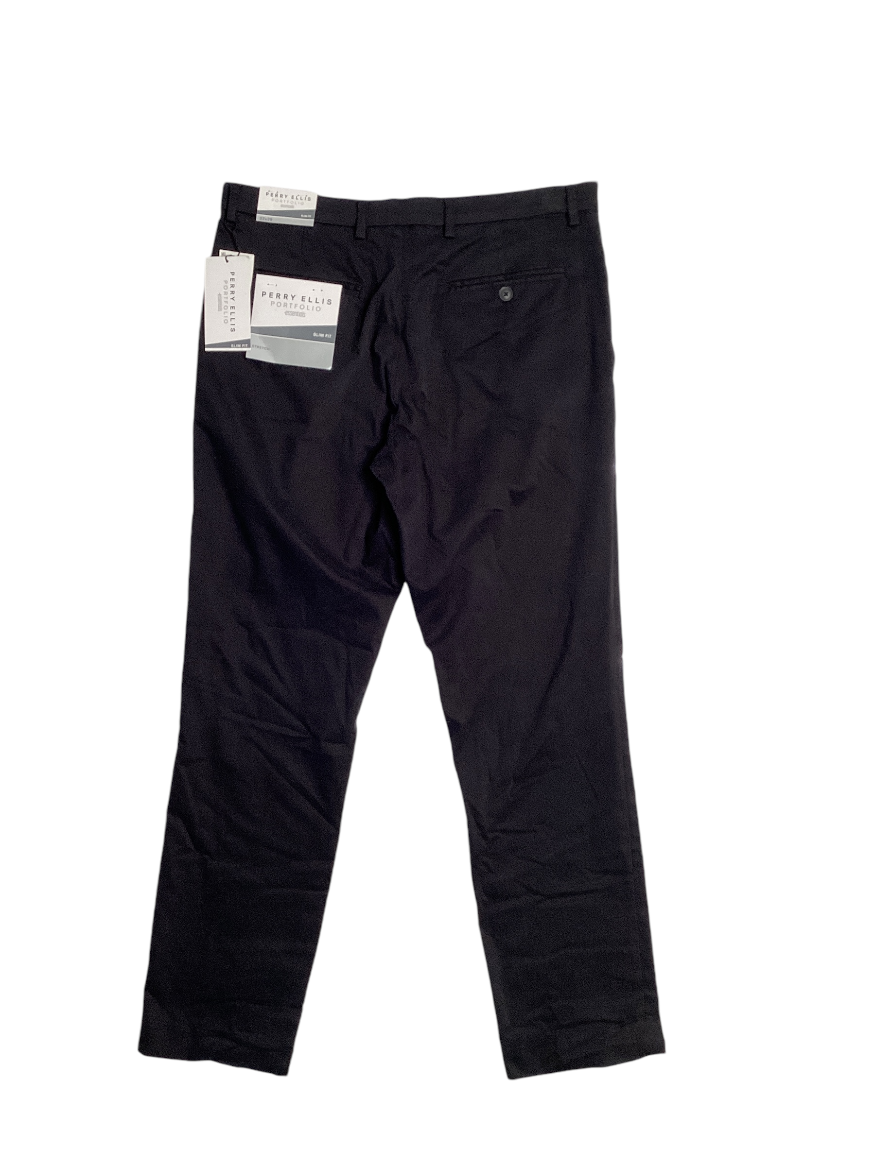 Perry Ellis Portfolio Mens Slim Fit Suit Dress Pants Charcoal Grey 32 x 29