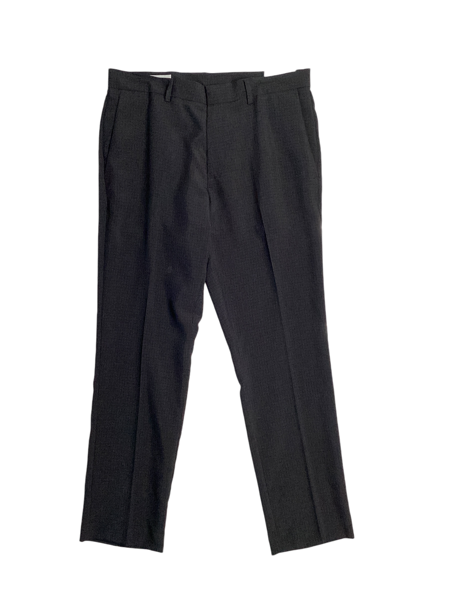 Perry Ellis Portfolio Mens Slim fit Dress Pants 36 / 32 Black Plaid