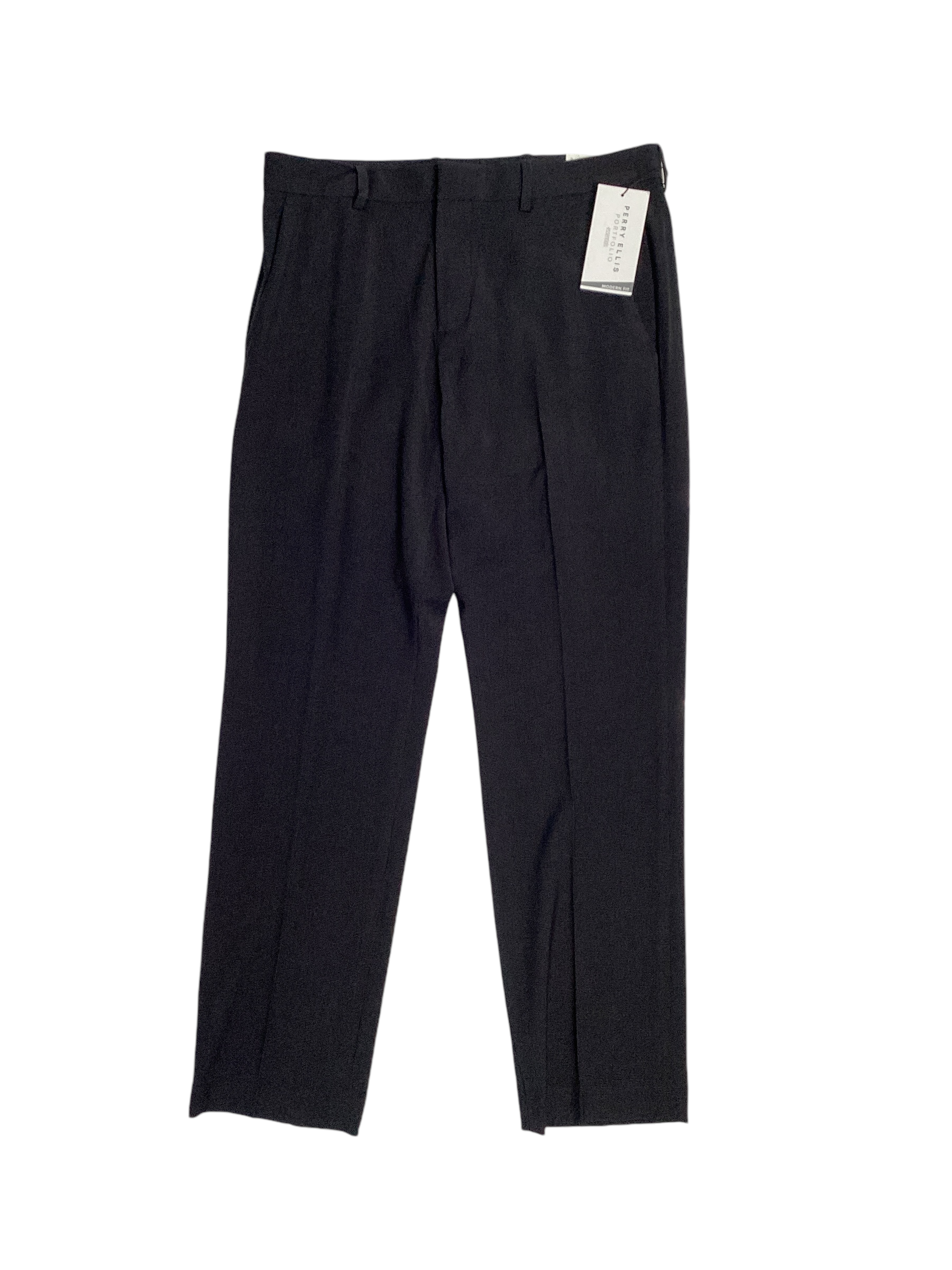 Perry Ellis Portfolio Mens Modern fit Dress Pants 36 / 29 Charcoal Grey