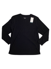 Perry Ellis Portfolio Mens Long Sleeve Pajama Sleep T Shirt Black XL