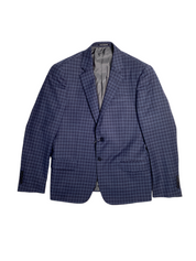AX Armani Exchange Men's Slim-Fit Blue Plaid Sport Coat 38S