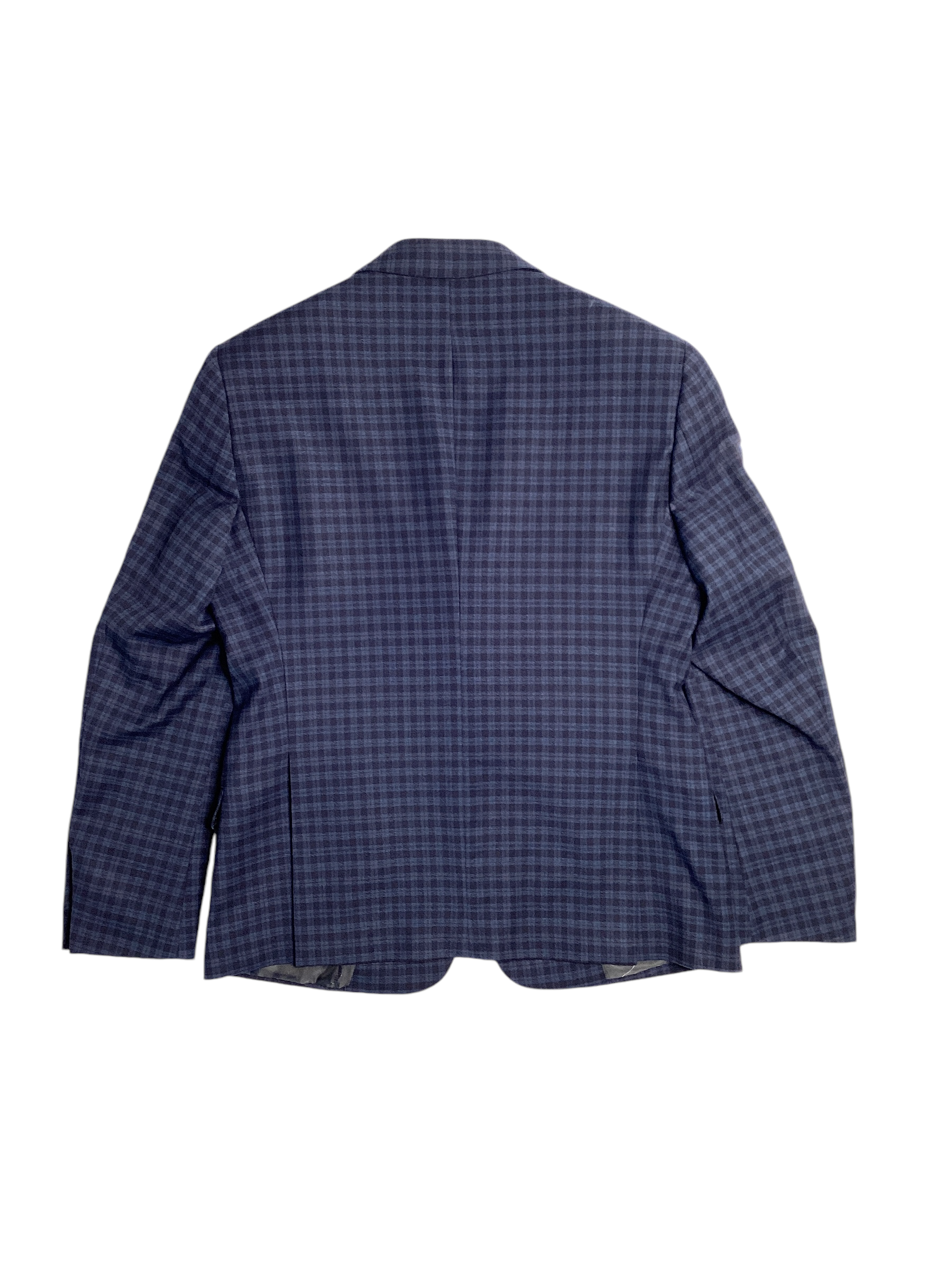 AX Armani Exchange Men's Slim-Fit Blue Plaid Sport Coat 38S