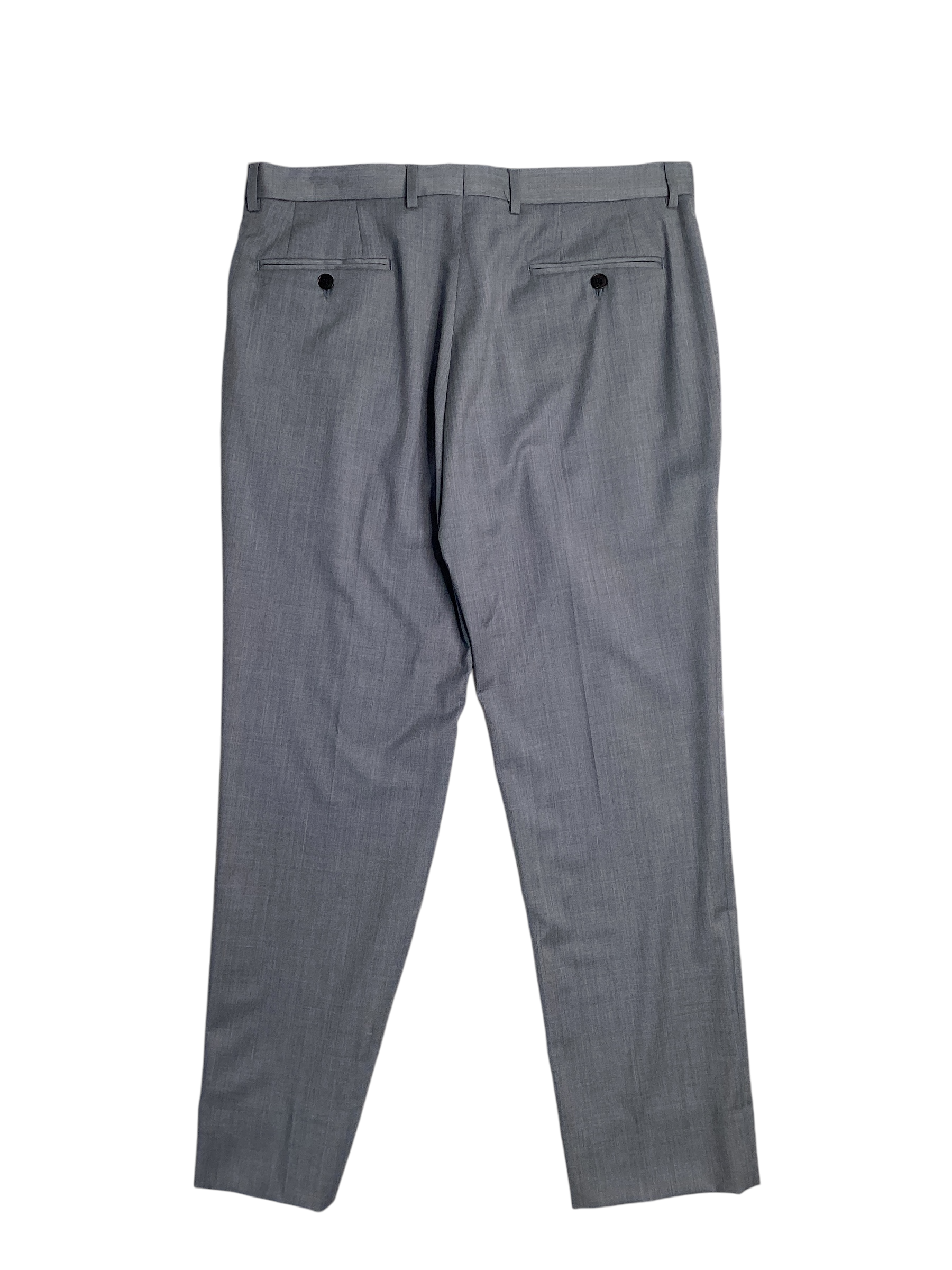 AX Armani Exchange ens Slim Fit Dress Pants 36 x 30 Grey / Blue Wool