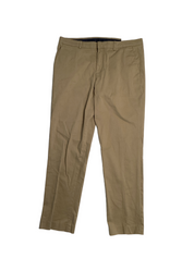 Perry Ellis Portfolio Mens Slim fit Dress Pants 34 / 30 Brown Solid