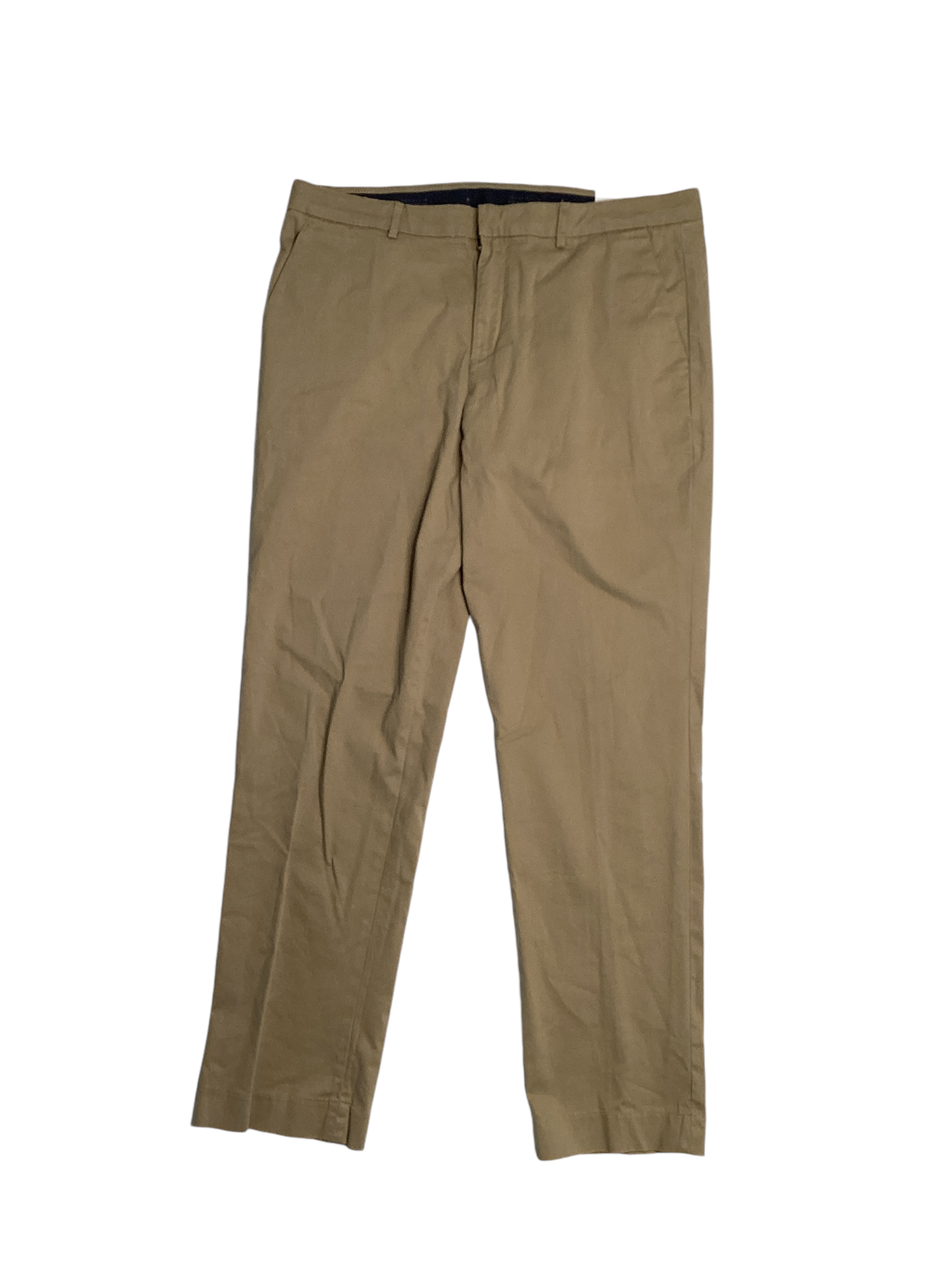 Perry Ellis Portfolio Mens Slim fit Dress Pants 34 / 30 Brown Solid