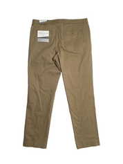 Perry Ellis Portfolio Mens Slim fit Dress Pants 34 / 30 Brown Solid