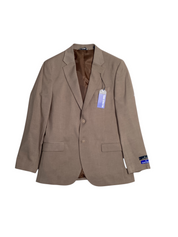 Nautica Mens Modern Fit Bi-Stretch Suit Jacket Taupe Tan 38R