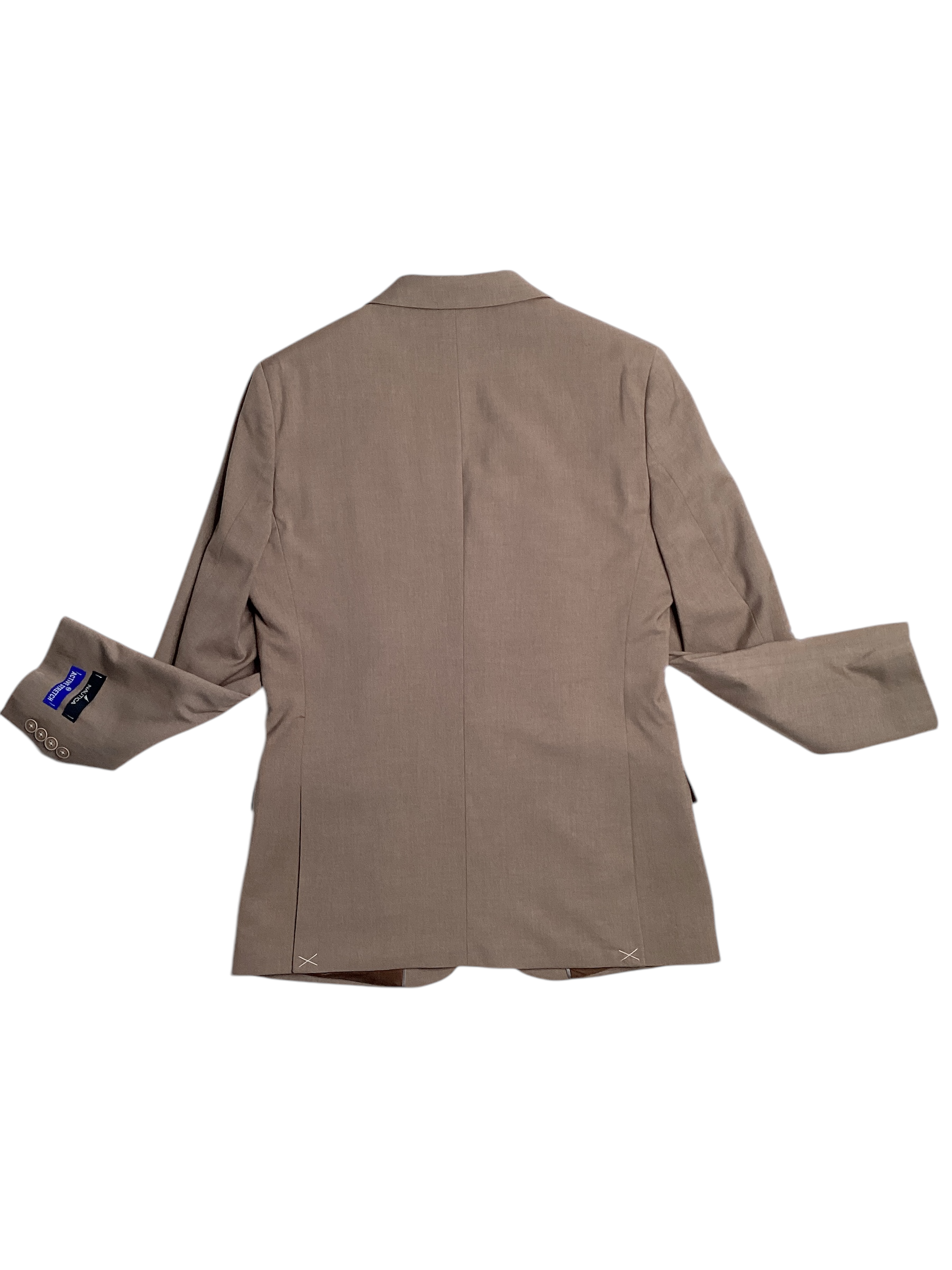 Nautica Mens Modern Fit Bi-Stretch Suit Jacket Taupe Tan 38R