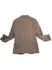 Nautica Mens Slim fit 2 Piece Suit 38 R / 32 Waist Beige Solid Stretch