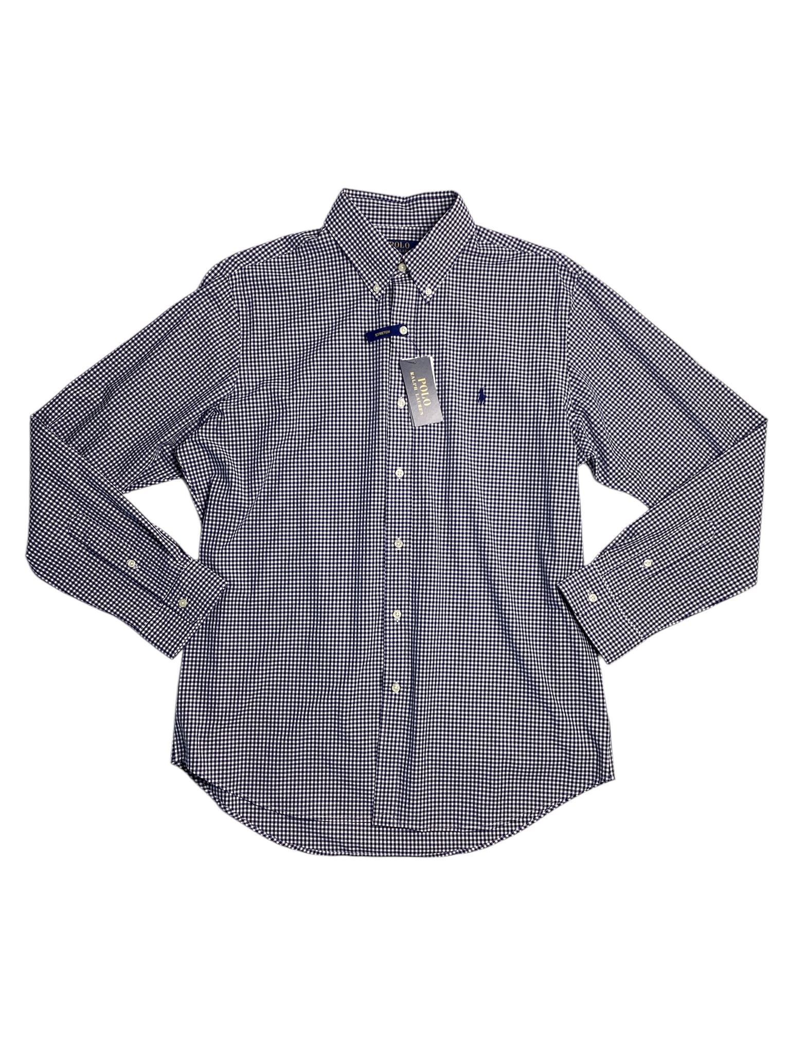 ralph lauren blue dress shirt Polo Ralph Lauren Women's Slim-Fit Striped Oxford Shirt - Harbor Island Blue White