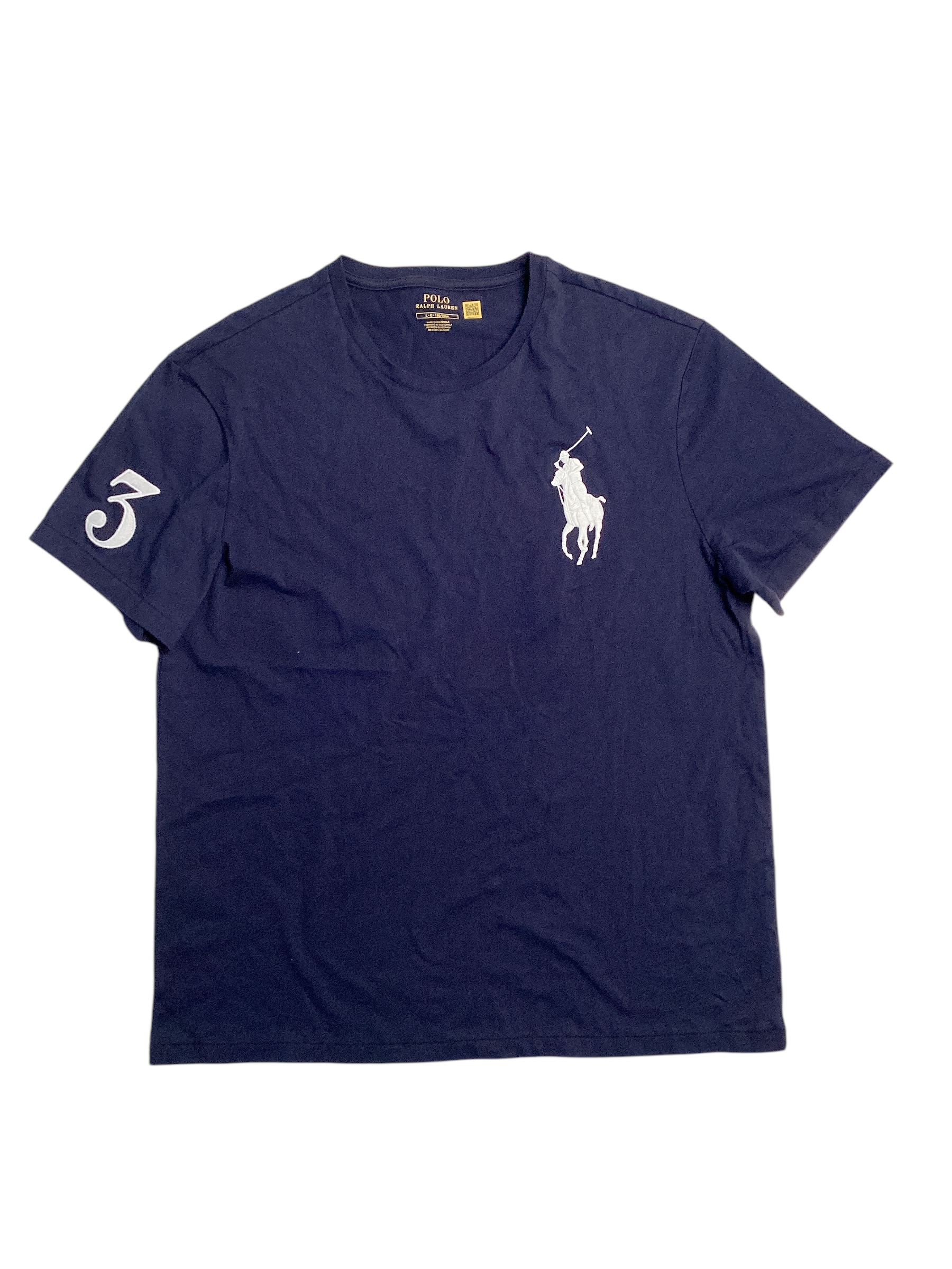 Polo Ralph Lauren Mens Big Pony T Shirt Large Navy Blue